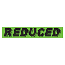 Flourescent Green & Black Slogan - Reduced 12 / PK