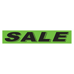 Flourescent Green & Black Slogan - Sale 12 / PK