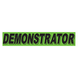 Flourescent Green & Black Slogan - Demonstrator 12 / PK