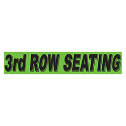 Flourescent Green & Black Slogan - 3rd Row Seating 12 / PK