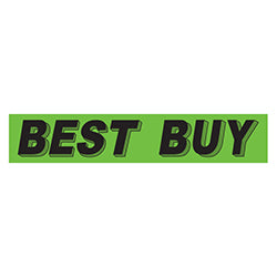 Flourescent Green & Black Slogan - Best Buy 12 / PK