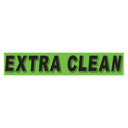 Flourescent Green & Black Slogan - Extra Clean 12 / PK