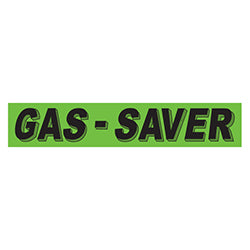 Flourescent Green & Black Slogan - Gas Saver 12 / PK