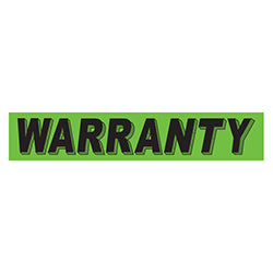Flourescent Green & Black Slogan - Warranty 12 / PK