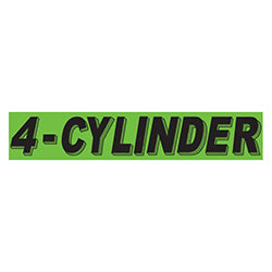 Flourescent Green & Black Slogan - 4-Cylinder 12 / PK