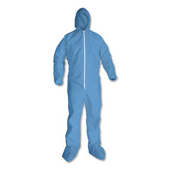A65 Zipper Front Flame Resistant Coveralls, Large, Blue, 25/Carton