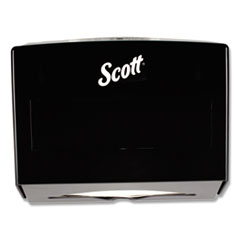 Scottfold Folded Towel Dispenser, 10.75 x 4.75 x 9, Black
