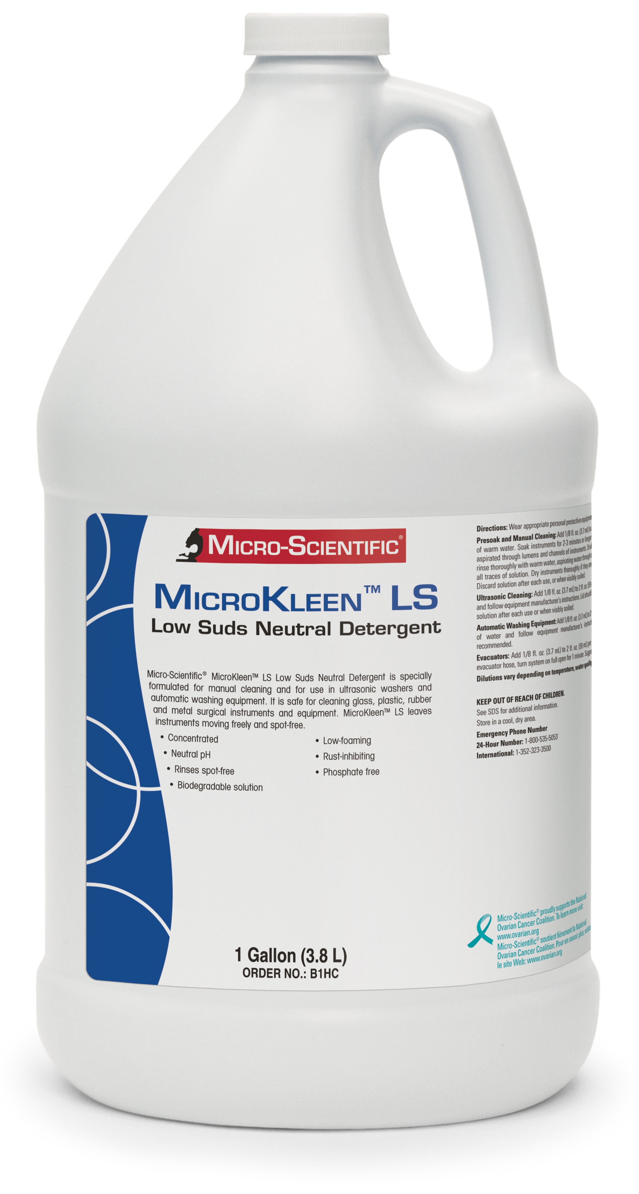 MicroKleen™ LS Low Suds Neutral Detergent - Straw - 1 gallon/ea, 4/cs - available to IMCO Members in Canada ONLY
