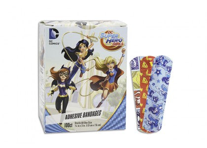 Justice League™ Adhesive Bandages - Super Girls - 3/4" x 3 - Stat