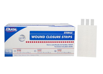 Wound Closure Strips - 1/4" x 4" - Sterile