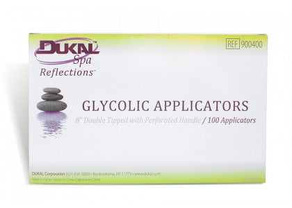 DUKAL Reflections Glycolic Applicators - Non-Sterile - 8" dual tip