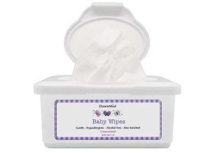 DawnMist® Baby Wipes - 7" x 8" - Unscented