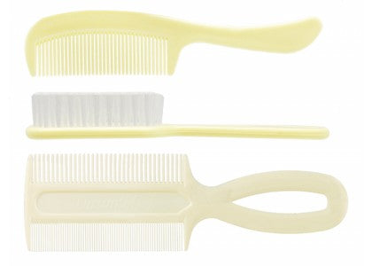 DawnMist® Baby Comb & Brush Set - Ivory