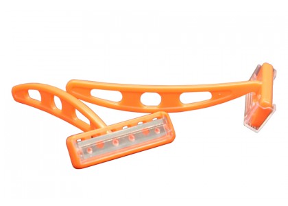 DawnMist® Security Razor - Shield - Single - Short - Orange