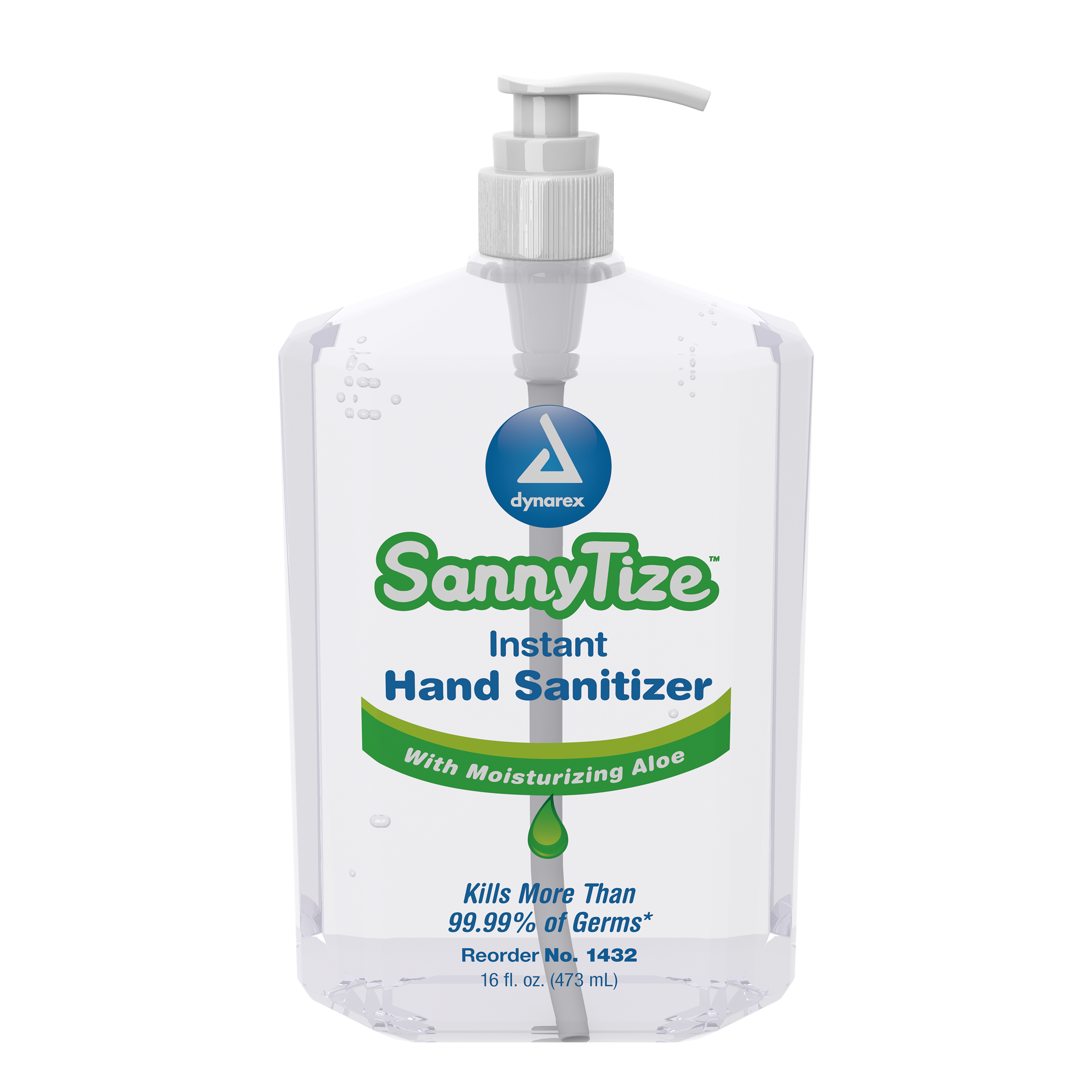 Hand Sanitizer - 16 oz - square pump - 12/cs