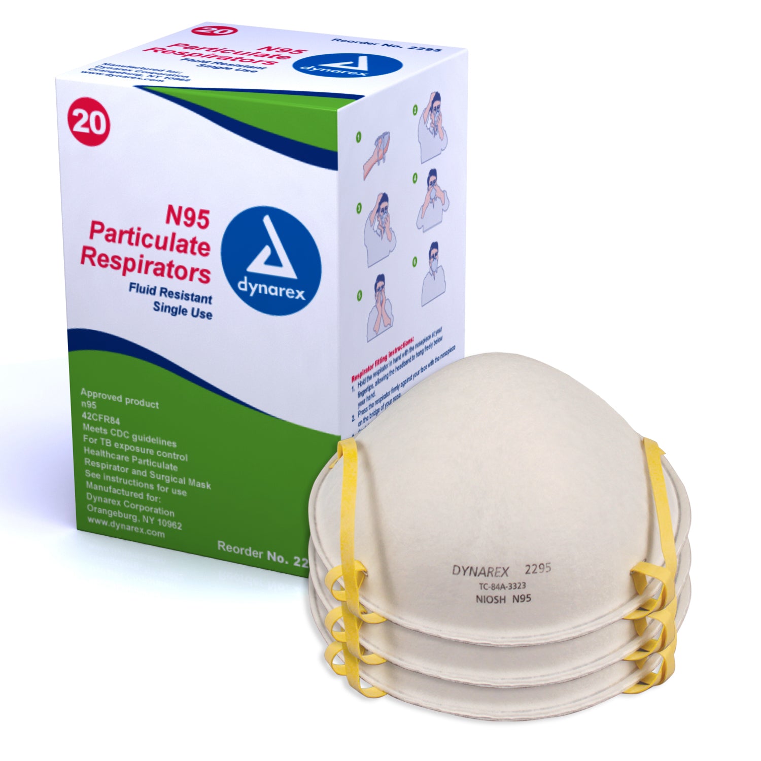 N95 Particulate Respirator Mask - molded - 12/20/cs