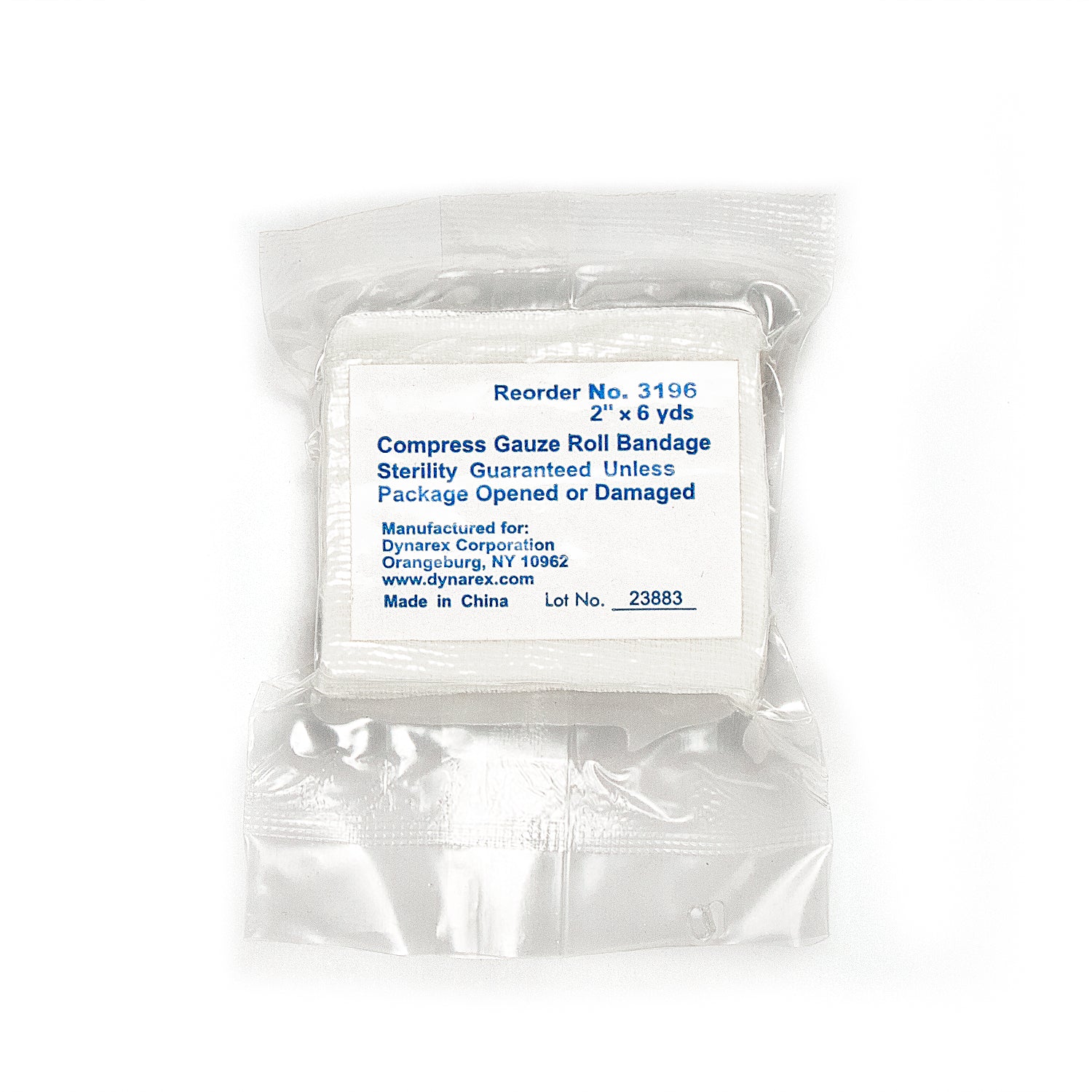 Compress Gauze Roll Bandage - 2" x 6 yds - 1000/cs