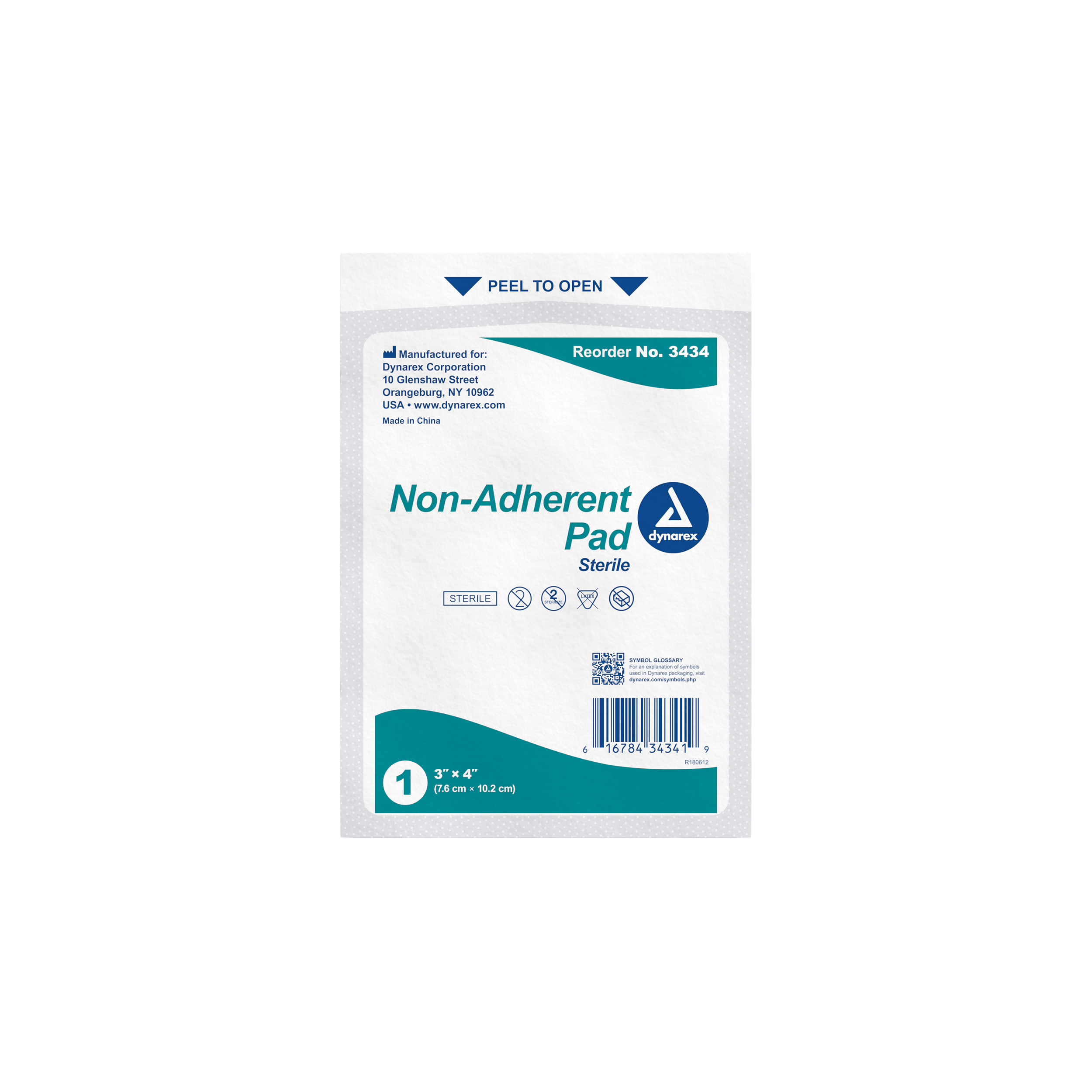 Non-Adherent Pads Sterile - 3" x 4" - 12/100/cs