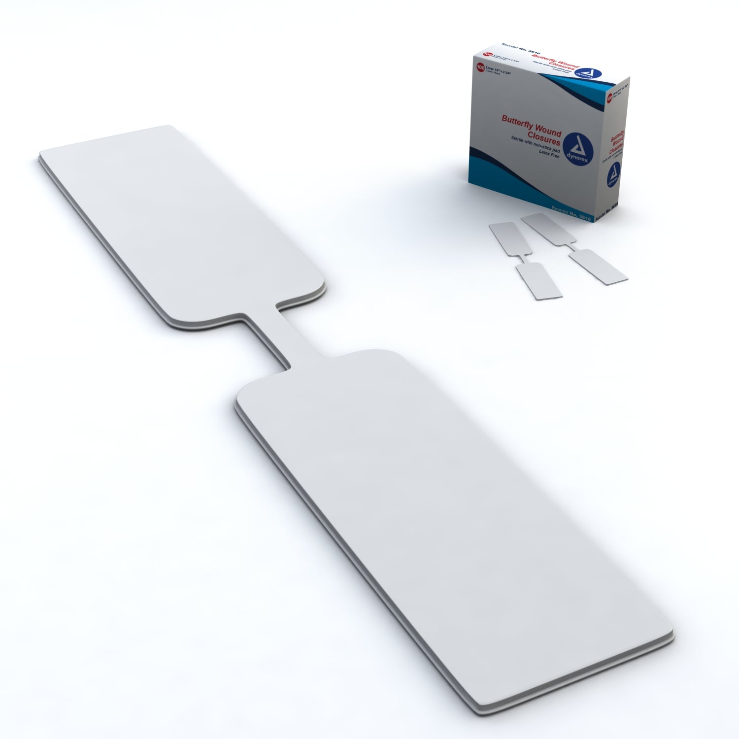 Butterfly Wound Closure Sterile - 1/2" x 2 3/4" - 24/100/cs