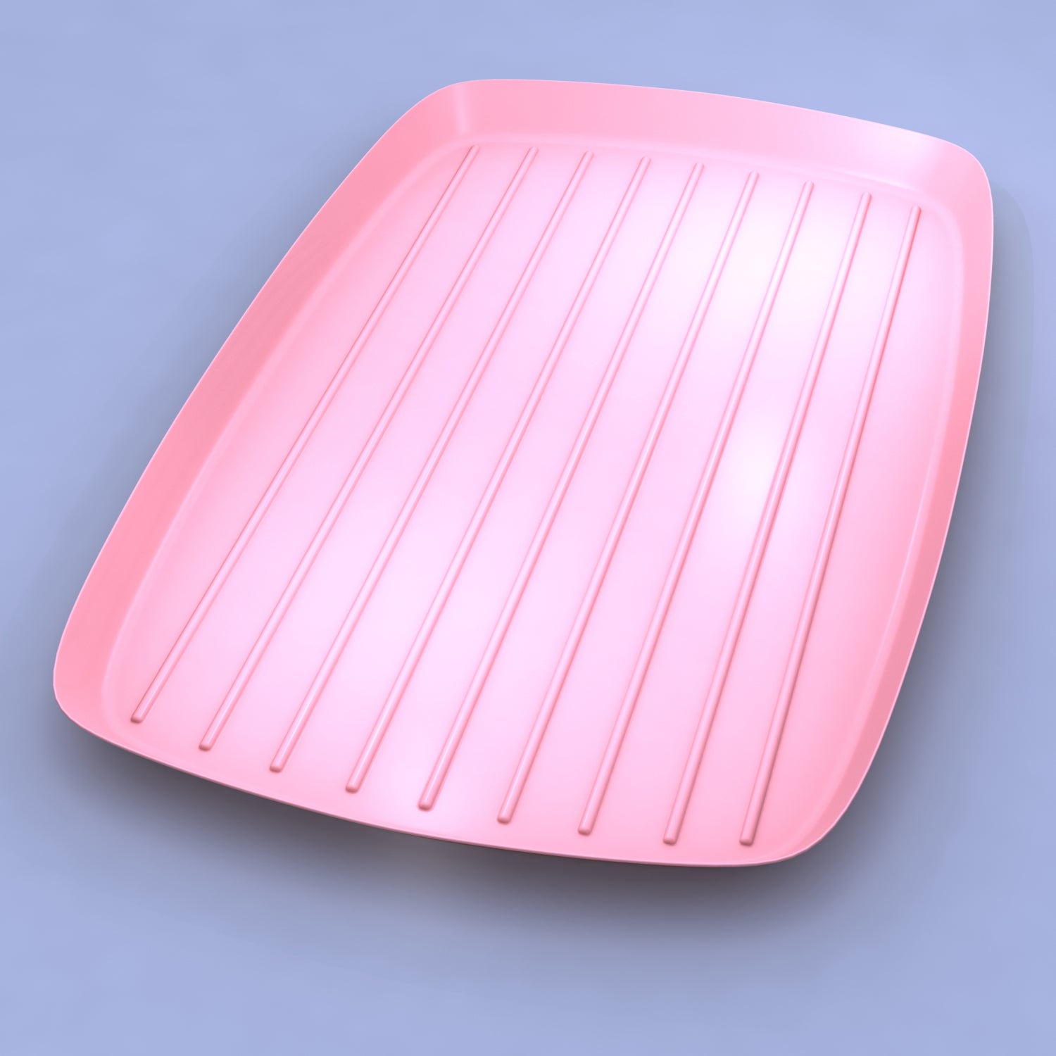 Bedside Tray mauve - 6" WIDE X 10" LONG - 200/cs