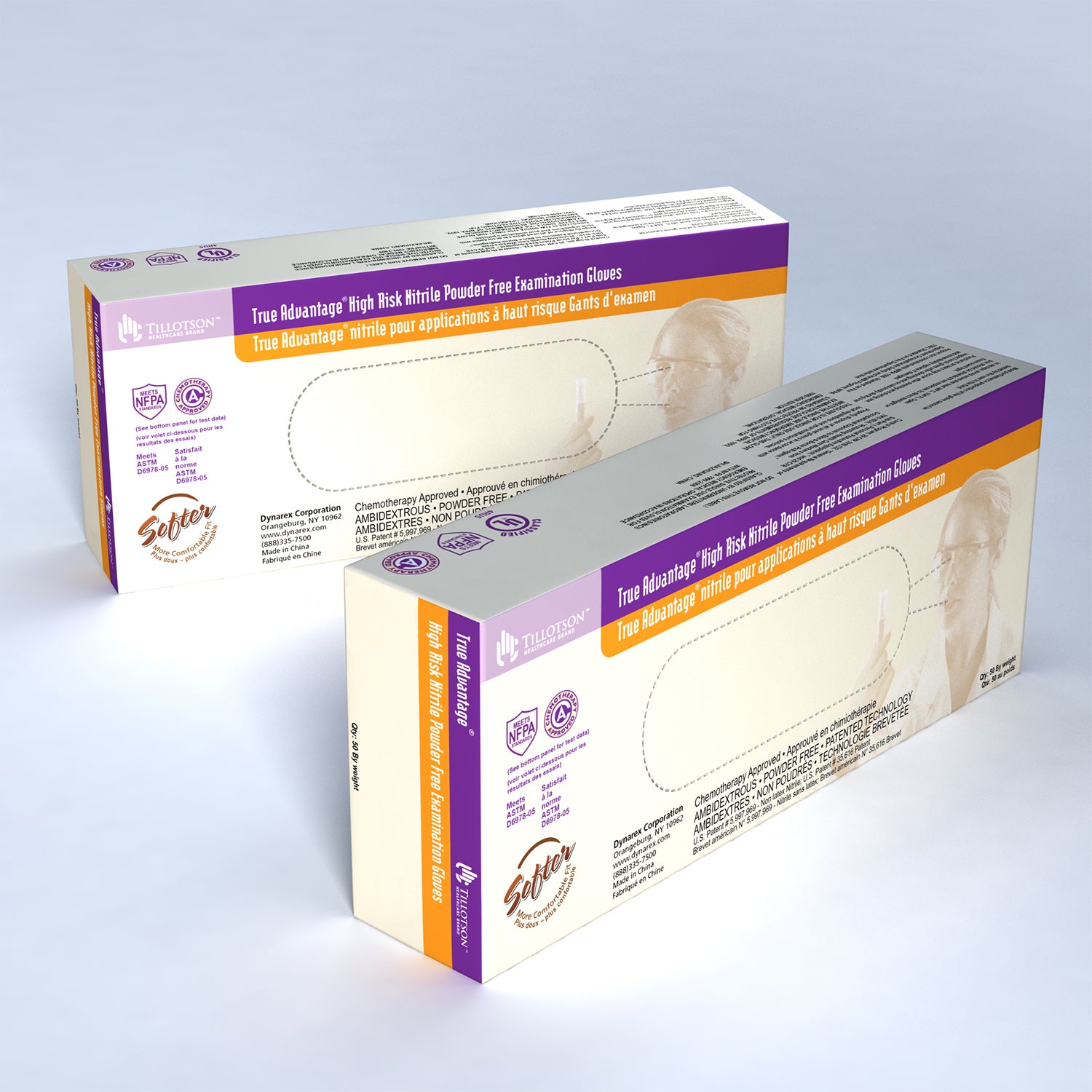 High Risk True Advantage Nitrile Exam Gloves - Medium - 10/50/cs
