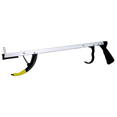 Deluxe folding reaching aid - pistol grip - open-jaw - 32"