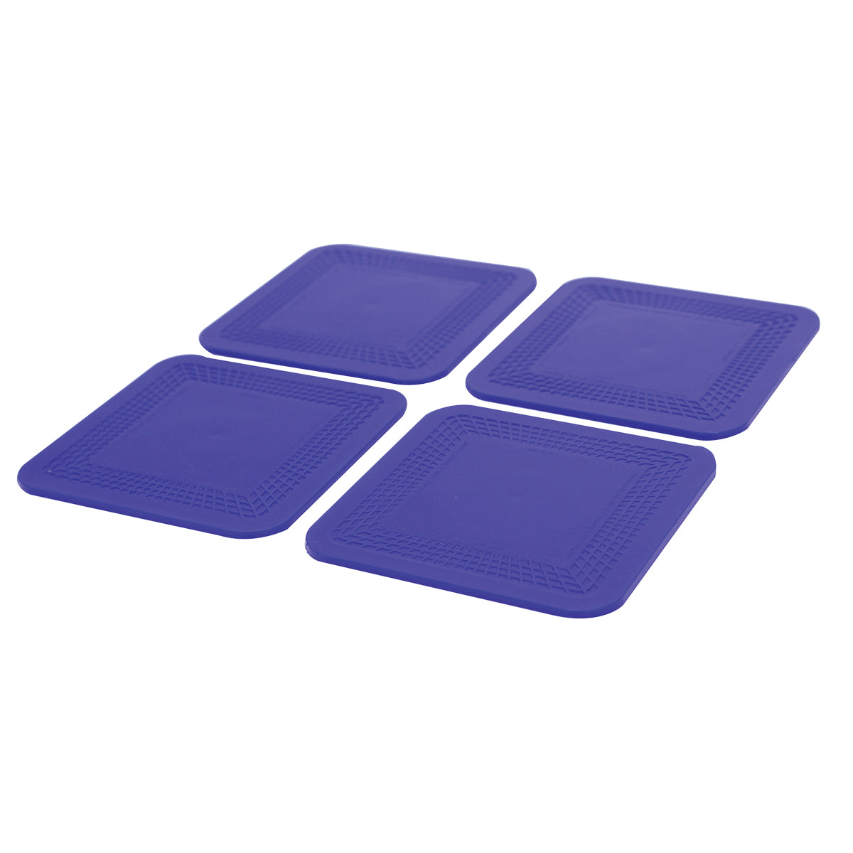 Dycem® Coaster Sets - square coasters - set of 4 - blue