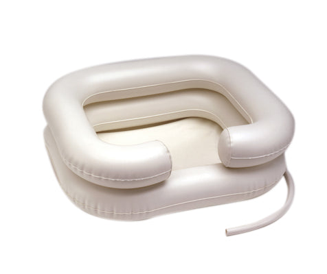 Inflatable shampoo basin - crescent