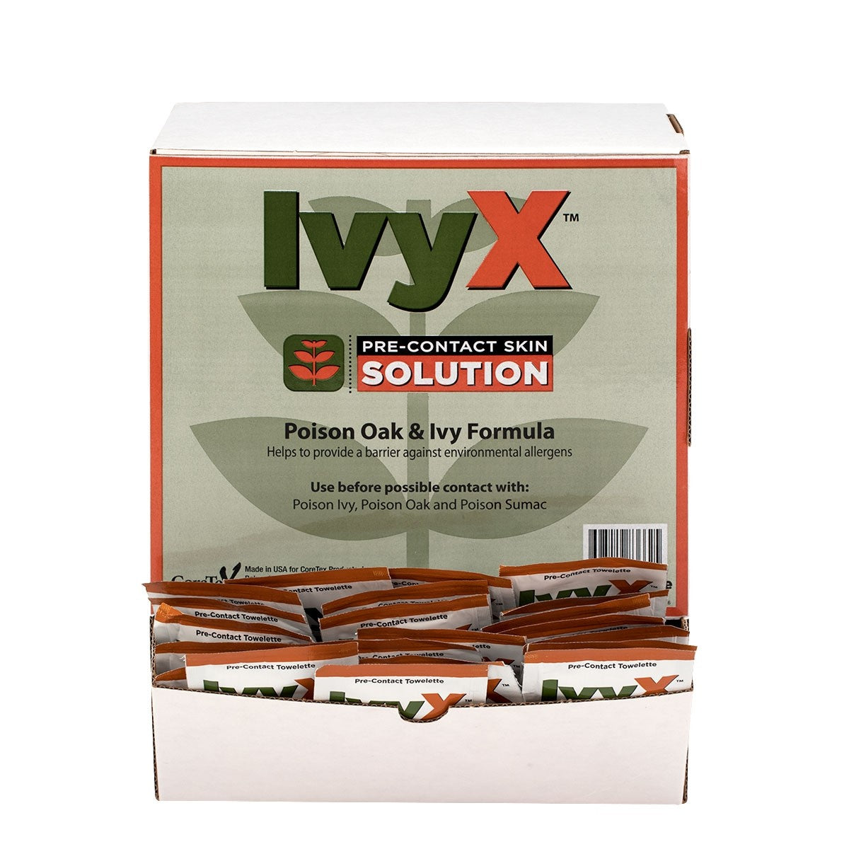 IvyX Pre-Contact Lotion Packets, 50/box