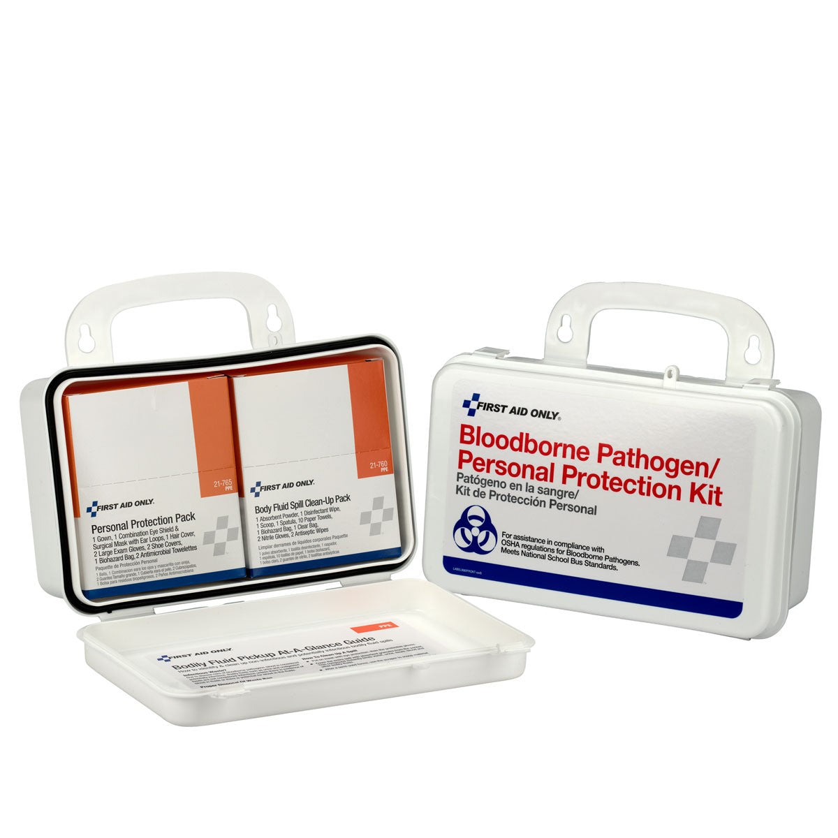 Blood Borne Pathogen (BBP) Unitized Spill Clean Up Kit, Plastic Case