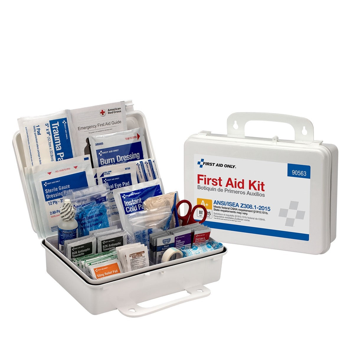 25 Person First Aid Kit, ANSI A+, Plastic Case , Custom Logo