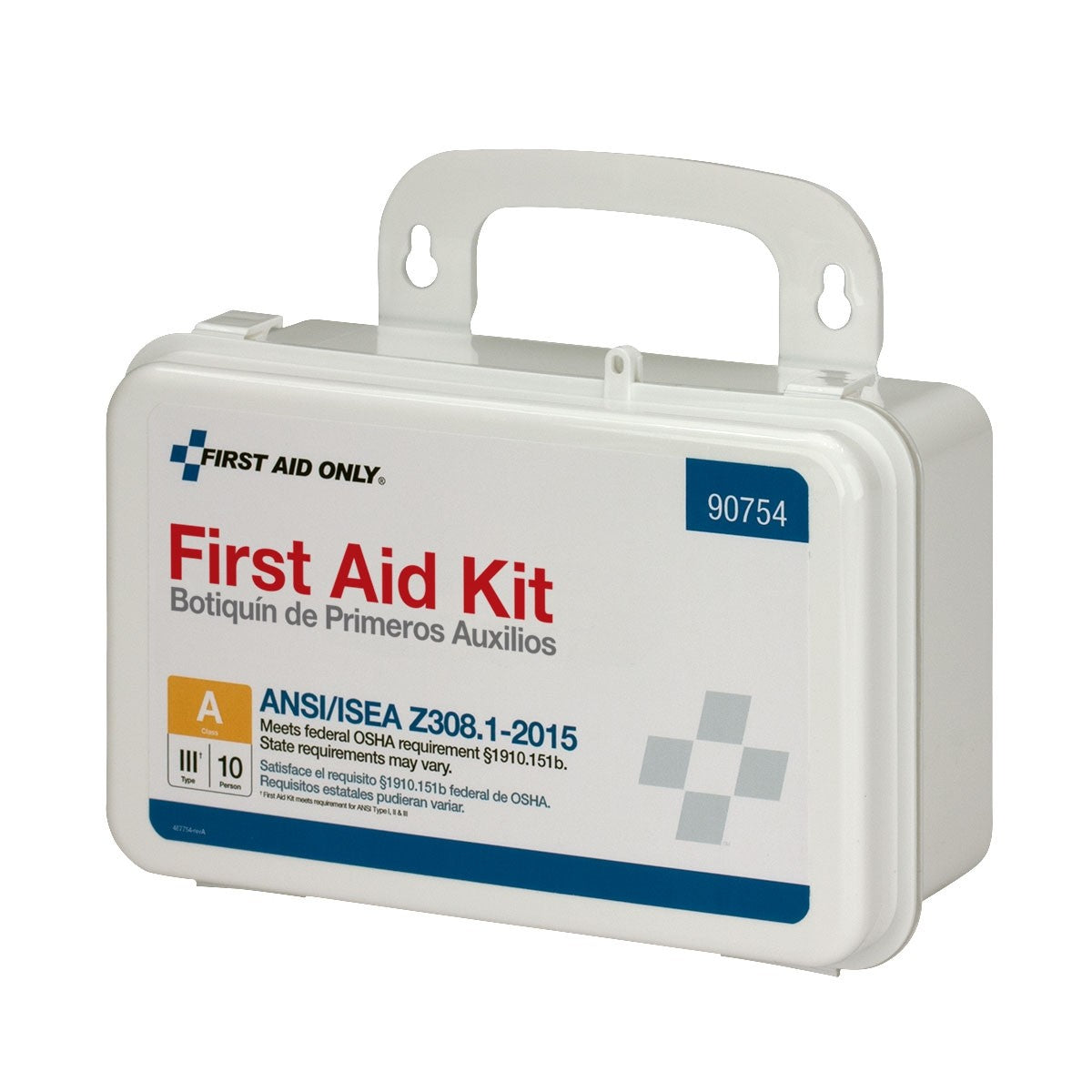 10 Person First Aid Kit, ANSI A, Plastic, Custom Logo