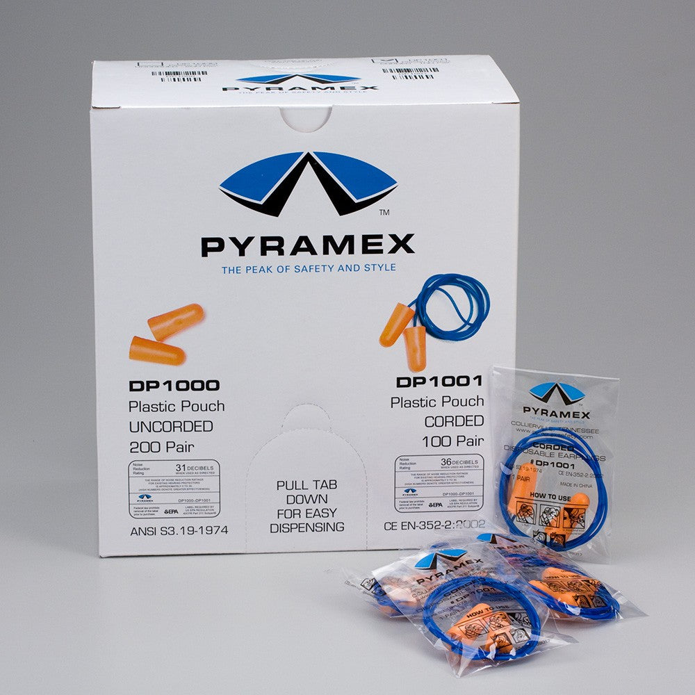 Earplugs, Corded, 100/box