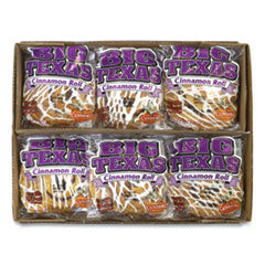 Big Texas Cinnamon Roll, 4 oz, 12/Carton, Ships in 1-3 Business Days