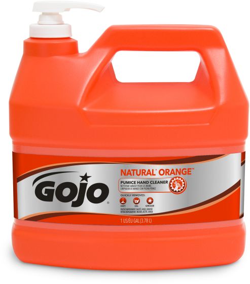 GOJO® NATURAL ORANGE™ Pumice Hand Cleaner - 1 Gallon with Pump Disp