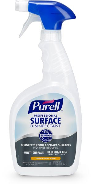 PURELL® Professional Surface Disinfectant 32 oz. RTU - bottles capped & sealed with triggers