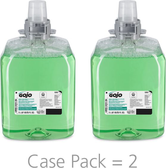 GOJO® FMX™ 2000 mL Foaming Green Certified Foam Hand, Hair & Body Wash - FMX-20™