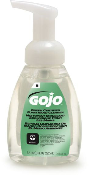 GOJO® Green Certified Foam Hand Cleaner - 222 mL Table Top Pump Bottle