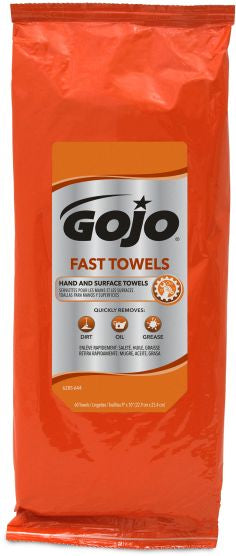 GOJO® FAST Towels - 60 Count Tool Box Pack