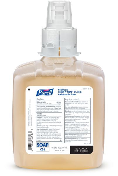 PURELL® Healthcare HEALTHY SOAP® 2.0% CHG Antimicrobial Foam - CS6