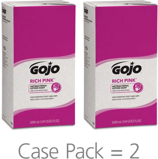 GOJO® PRO™ TDX™ 5000 Bag-in-Box System RICH PINK™ Antibacterial Lotion Soap - PRO™ 5000