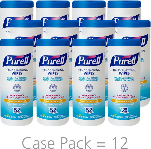 PURELL® Hand Sanitizing Wipes - Non-Alcohol Formula 100 Count Canister