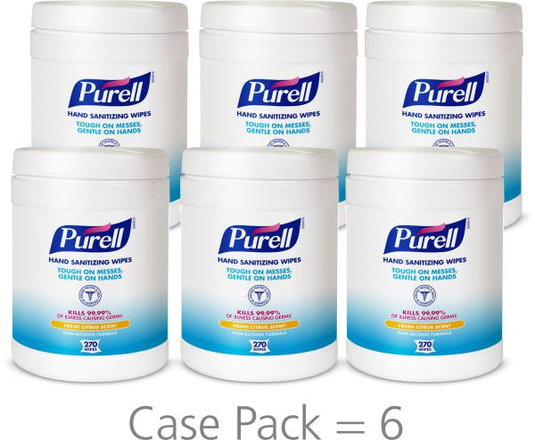 PURELL® Hand Sanitizing Wipes - Non-Alcohol Formula 270 Count Canister