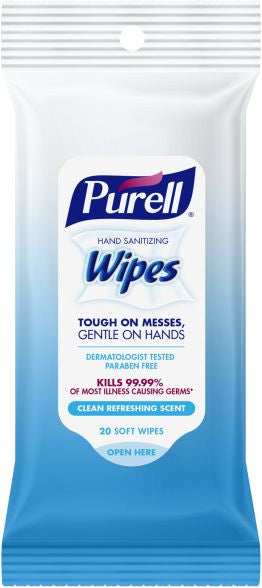 PURELL® Hand Sanitizing Wipes - Non-Alcohol Formula 20 Count Wipes Flowpack