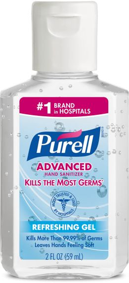 PURELL® Advanced Instant Hand Sanitizer - 2 fl oz PERSONAL™ Bottle with Flip-Cap