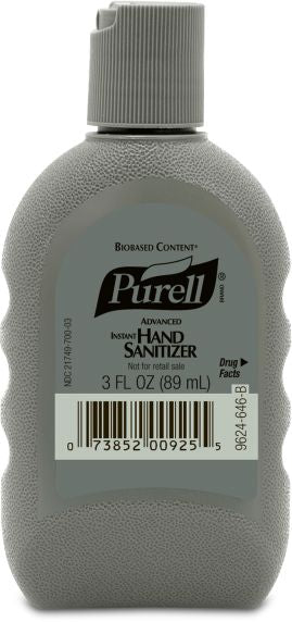 PURELL® Advanced Instant Hand Sanitizer with Biobased Content - 3 fl oz FST™ Bottle