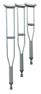 Lumex Universal Aluminum Crutches, Combo Pack 4 Adult, 2 Tall, 2 Youth