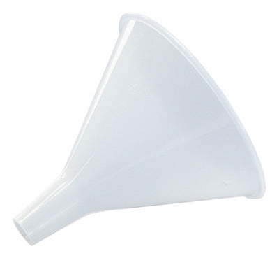 Funnel 8 Oz, Top Size 4 1/4", Plastic Grafco