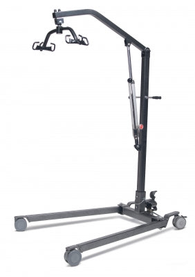Lumex Patient Hydraulic Lift, Black/Silver Vein Hammertone, with Foot Pedal