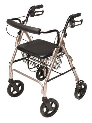Lumex Walkabout Four-Wheel Contour Deluxe Rollator, Champagne